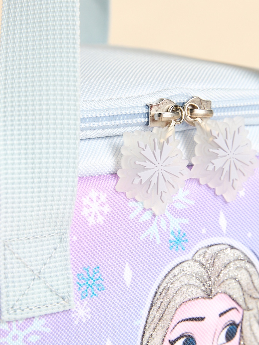 Frozen Print Lunch Bag with Zip Closure