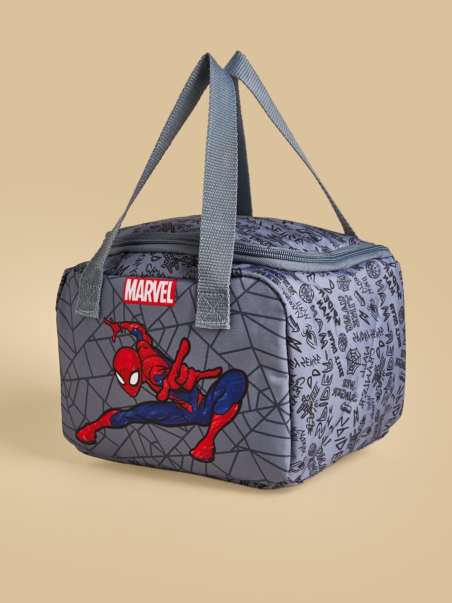Spider-Man Print Lunch Bag with Zip Closure