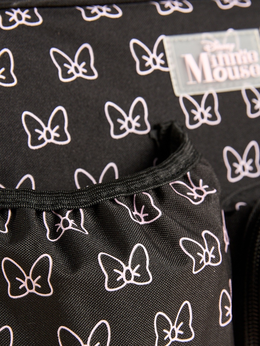 Minnie Mouse Print Lunch Bag with Zip Closure