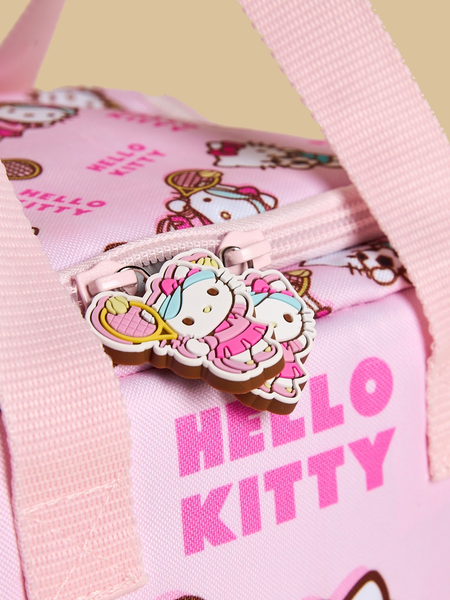 Hello Kitty Print Lunch Bag with Zip Closure