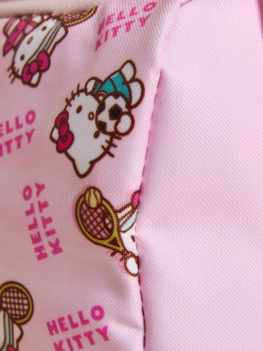 Hello Kitty Print Lunch Bag with Zip Closure