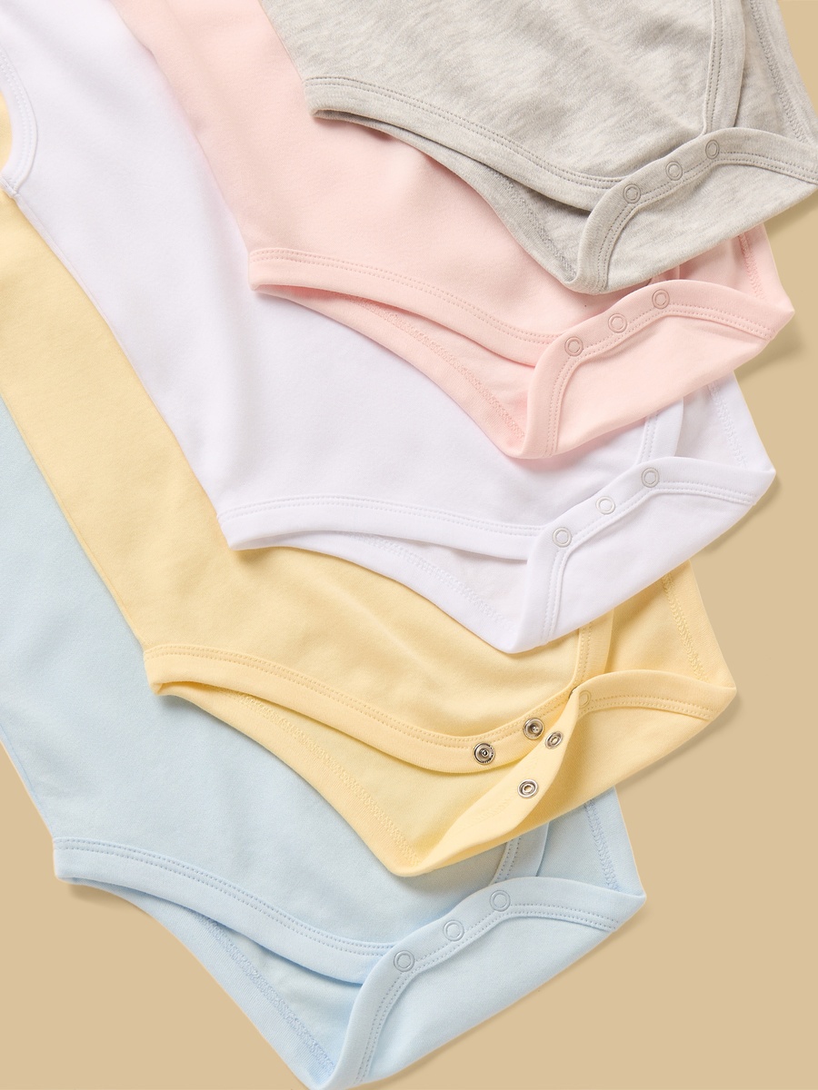 Pack of 5 - Sleeveless Bodysuit
