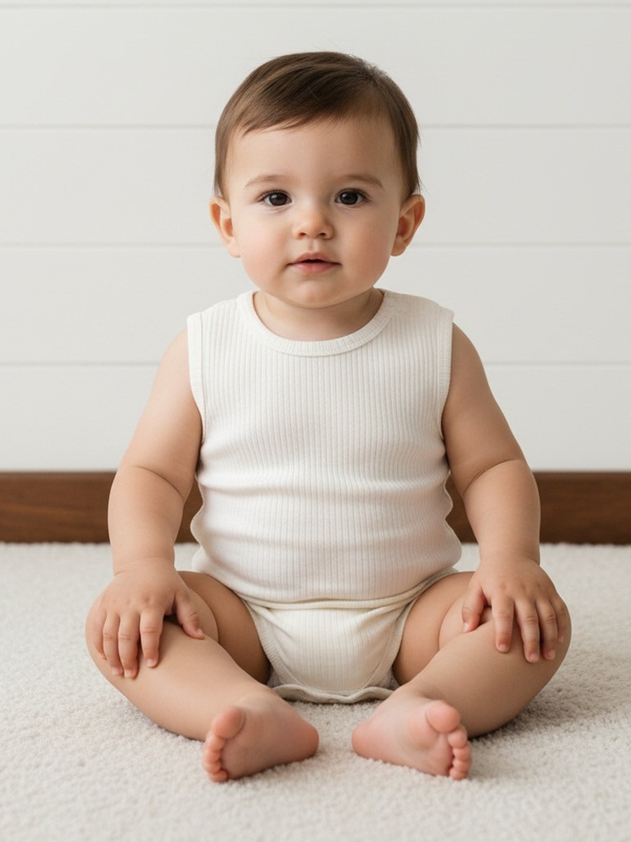 Pack of 3 - Ribbed Sleeveless Bodysuit