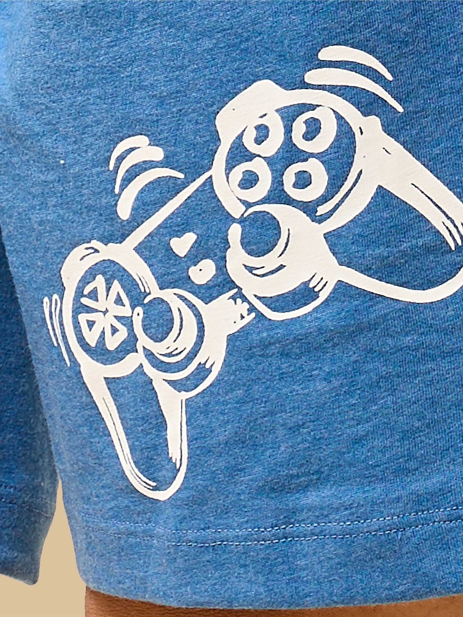 Gaming Print Shorts Set