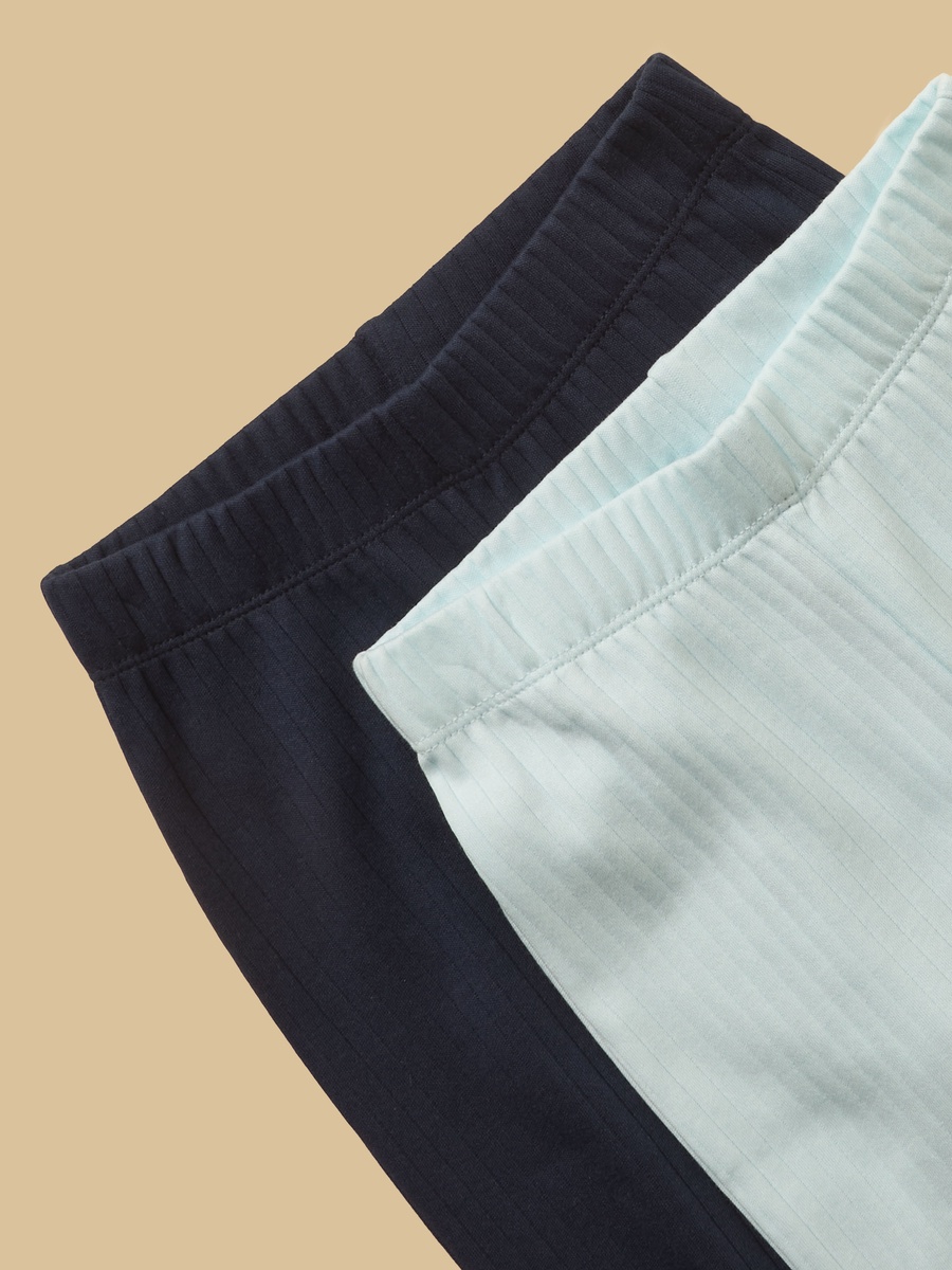 Pack of 2 - Ribbed Cotton Pyjama Set