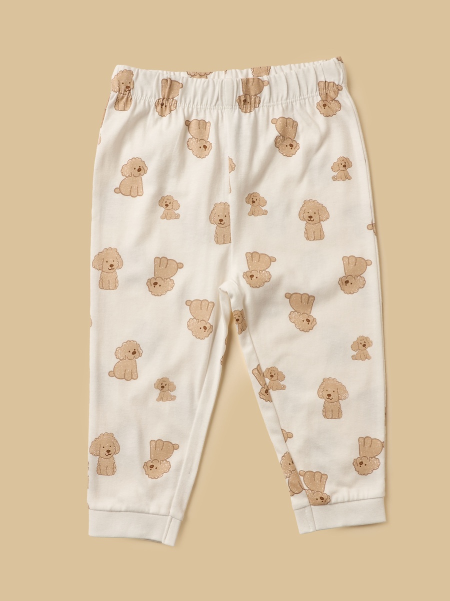 Pack of 2 - Puppy Print Cotton Pyjama Set