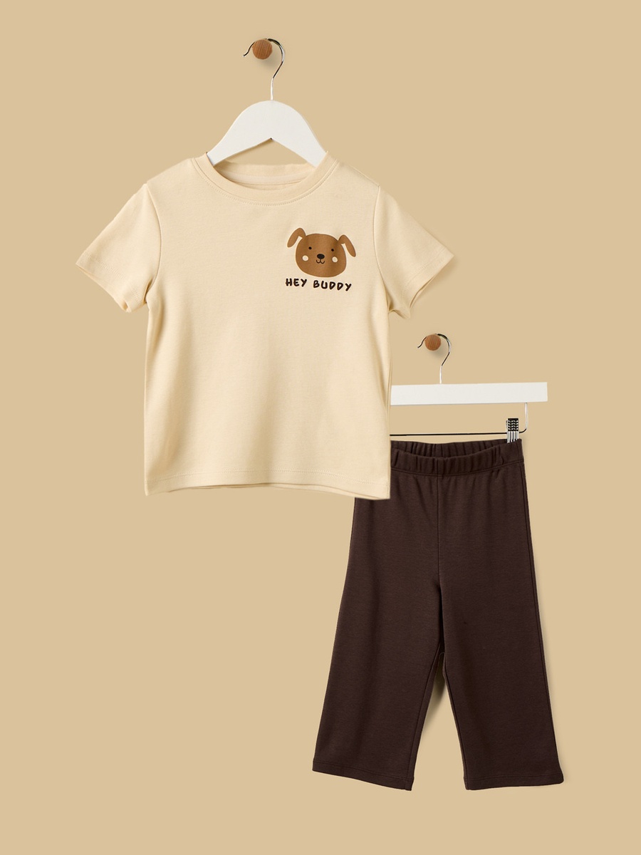 Bear Print Cotton Pyjama Set