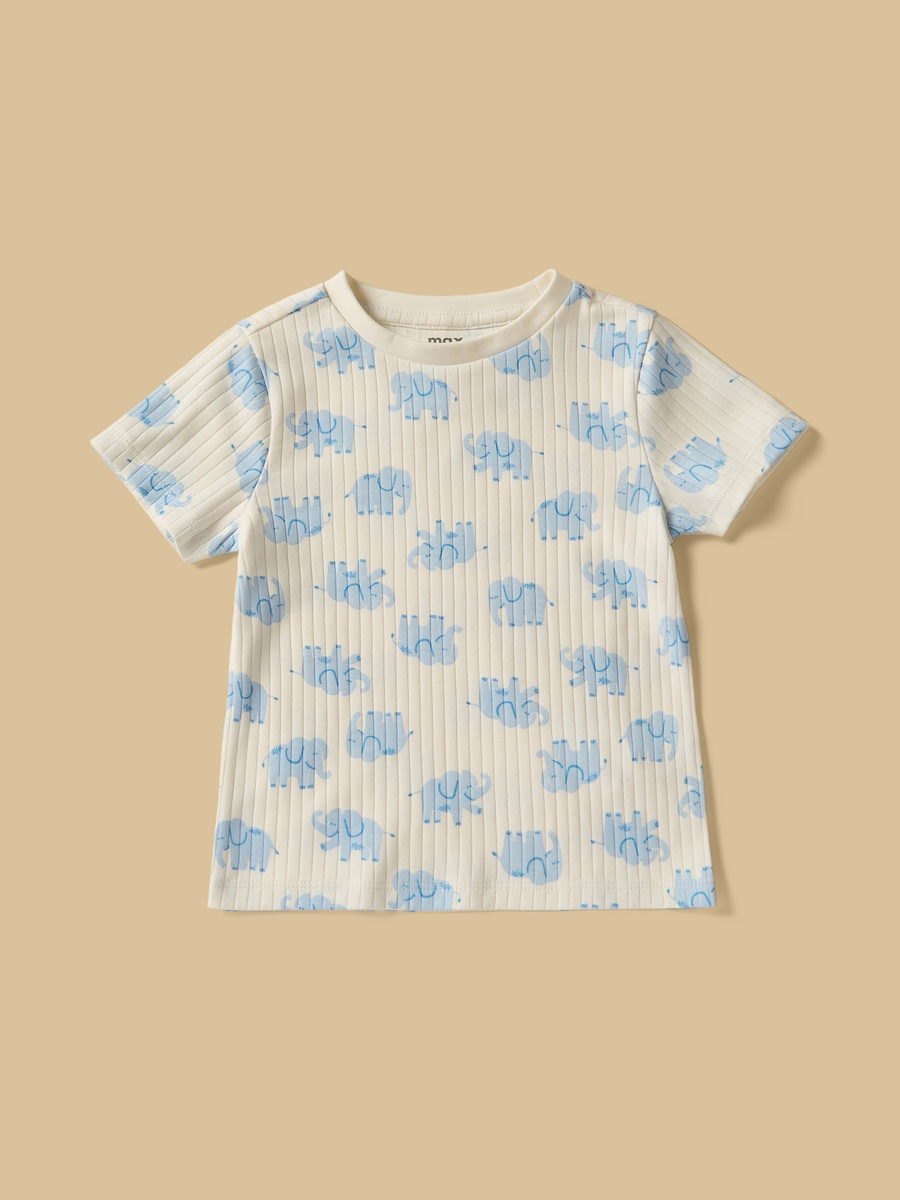 Pack of 2 - Elephant Print Cotton Pyjama Set