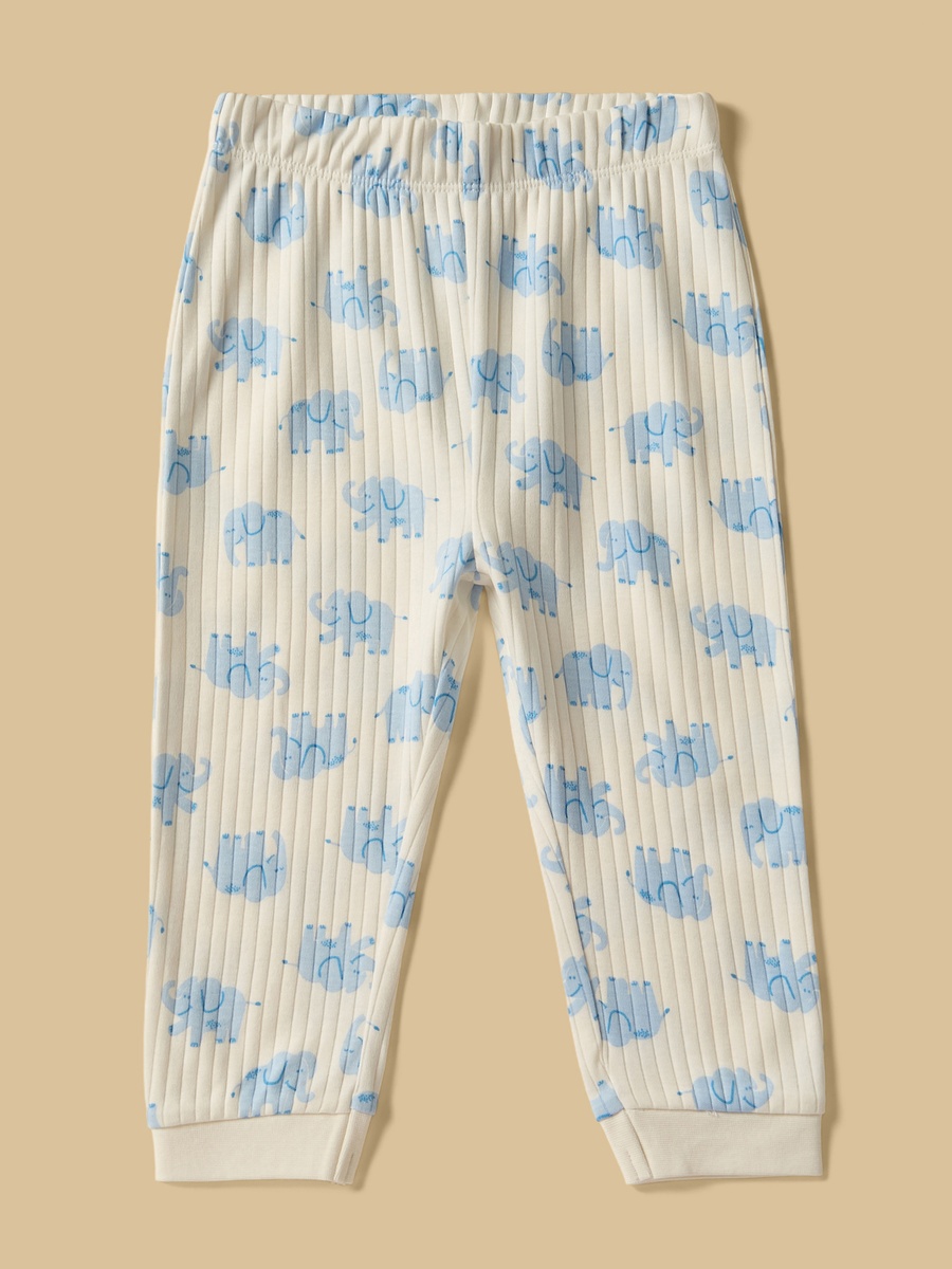 Pack of 2 - Elephant Print Cotton Pyjama Set