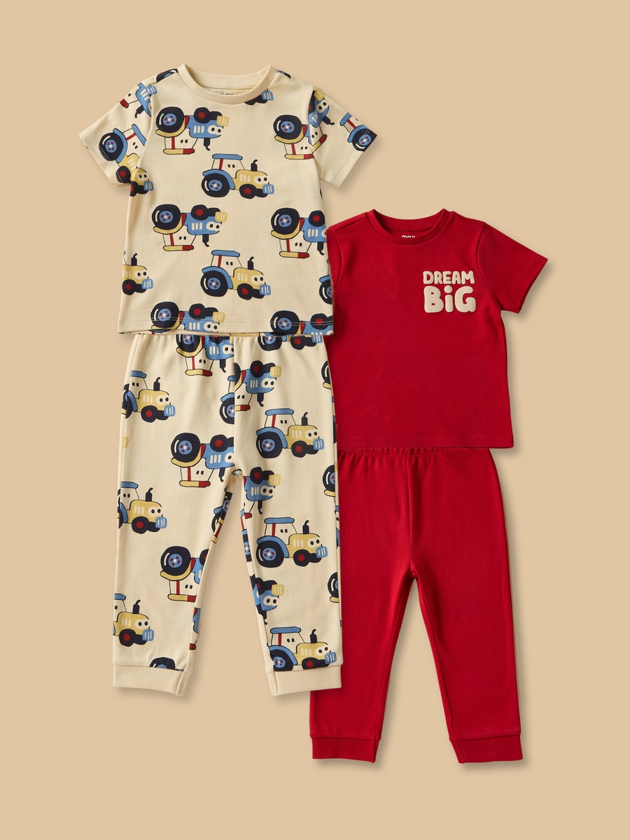 Pack of 2 - Assorted Cotton Pyjama Set