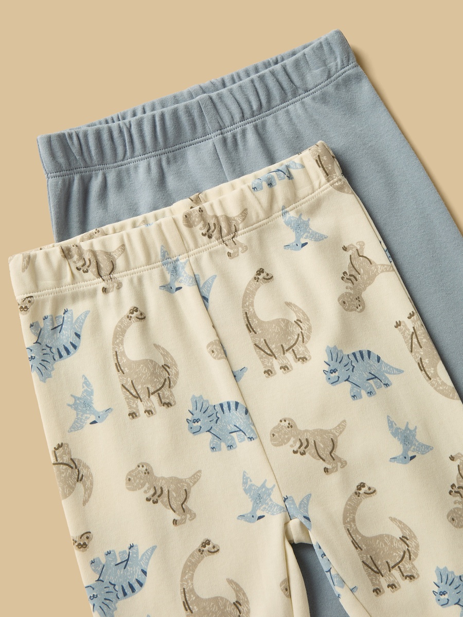 Pack of 2 - Dinosaur Print Cotton Pyjama Set