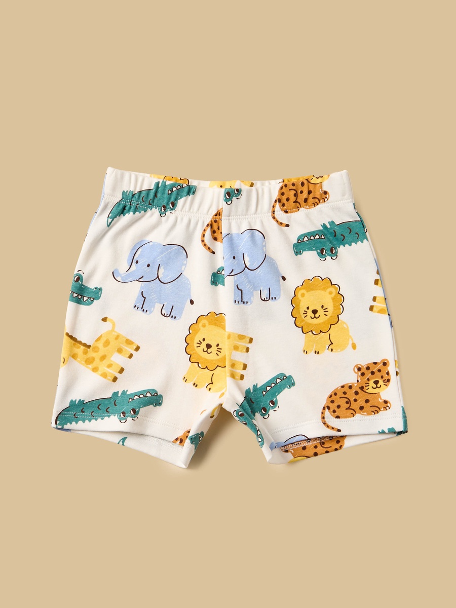Pack of 2 - Safari Print Cotton Pyjama Set