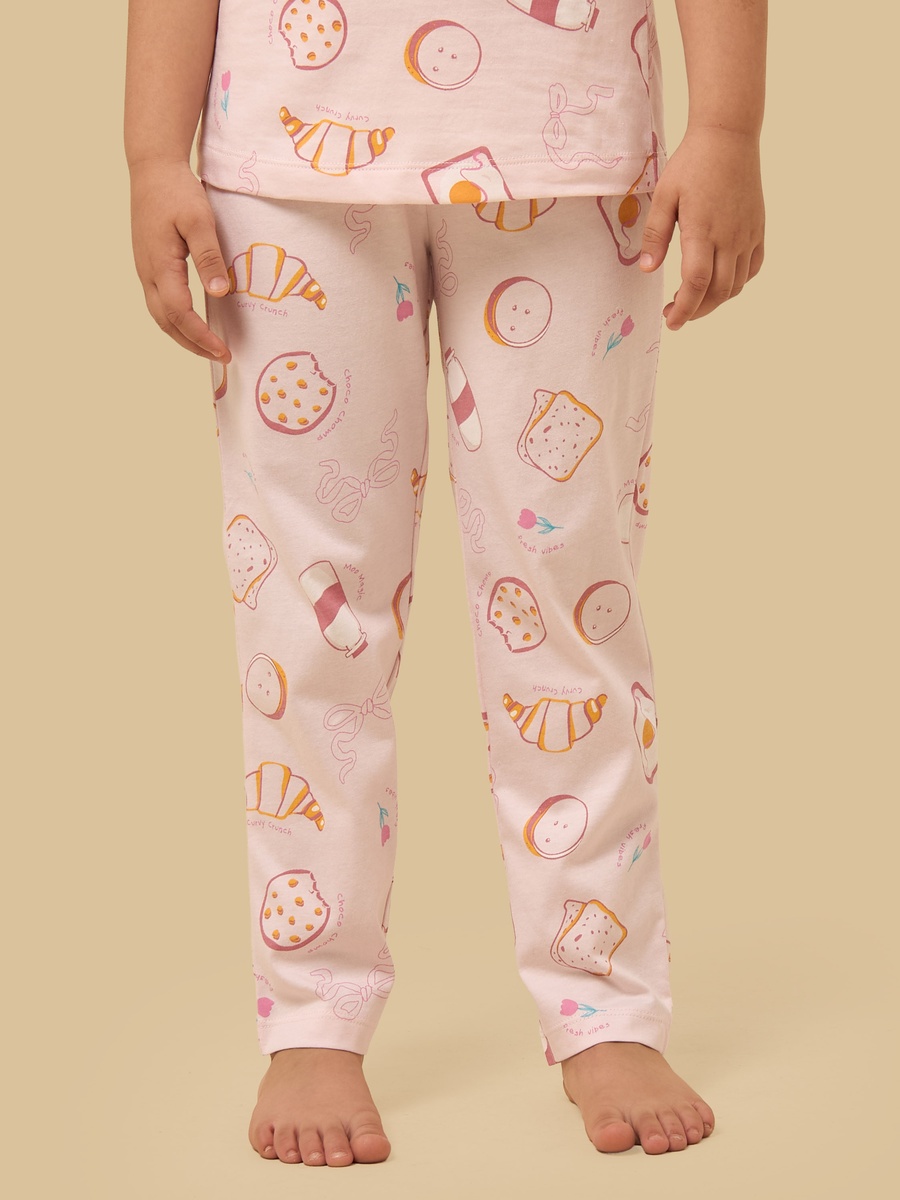 Food Print Cotton Pyjama Set