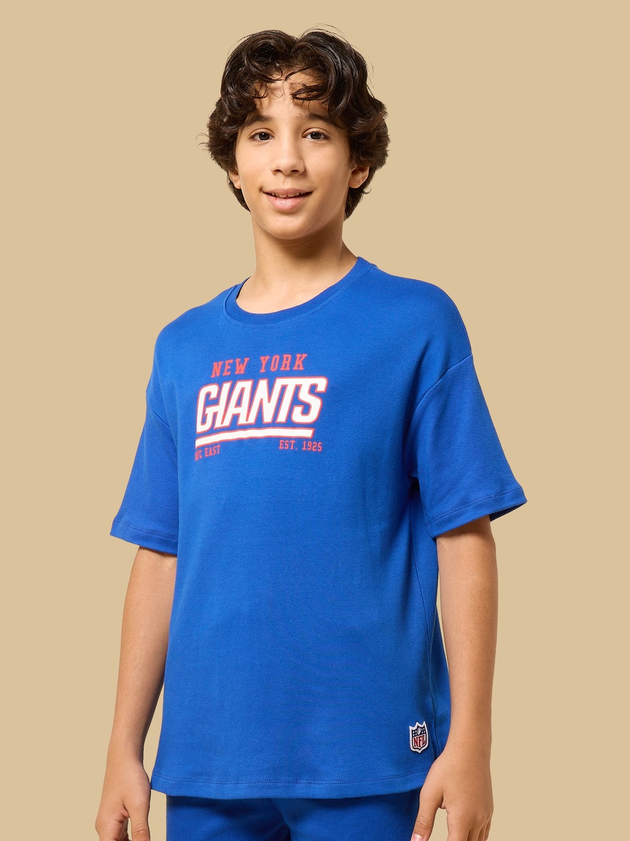 Giants Print Cotton Shorts Set