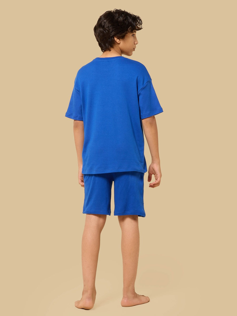 Giants Print Cotton Shorts Set