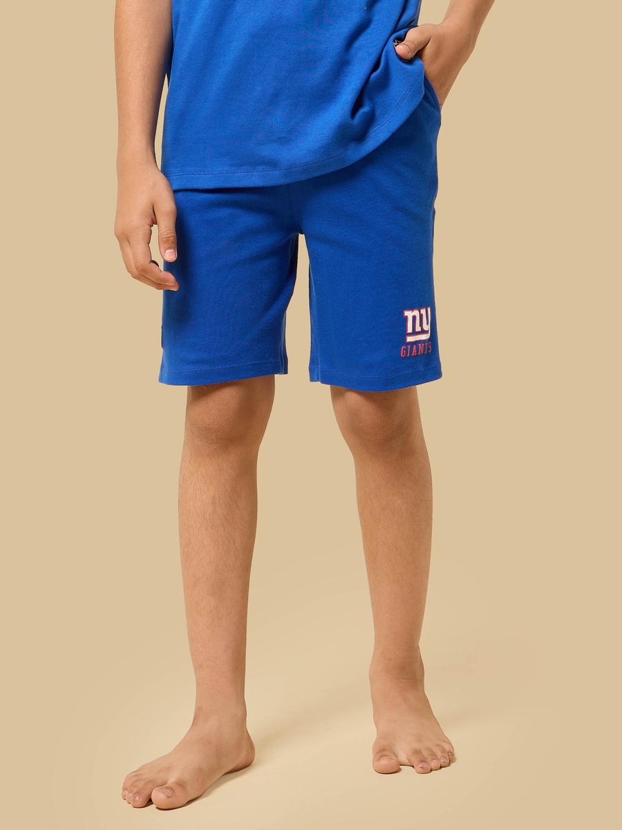 Giants Print Cotton Shorts Set