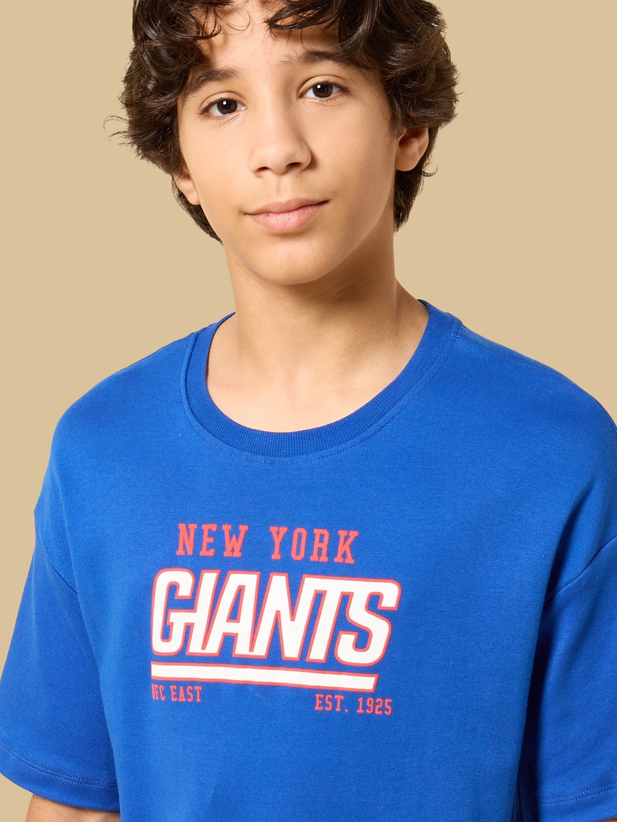 Giants Print Cotton Shorts Set
