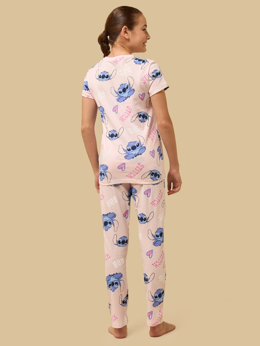 Pack of 2 - Stitch Print Pyjama Set