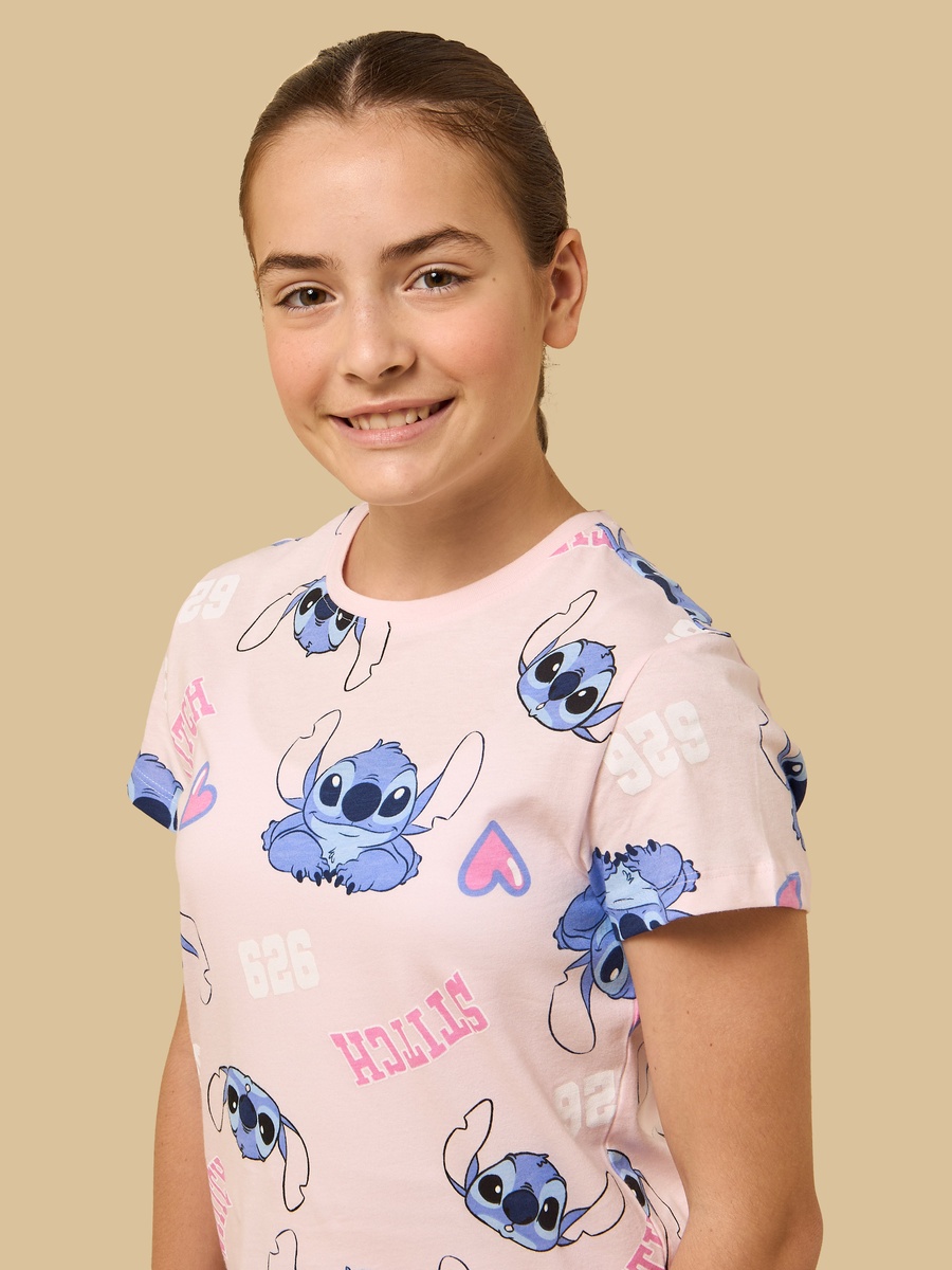 Pack of 2 - Stitch Print Pyjama Set