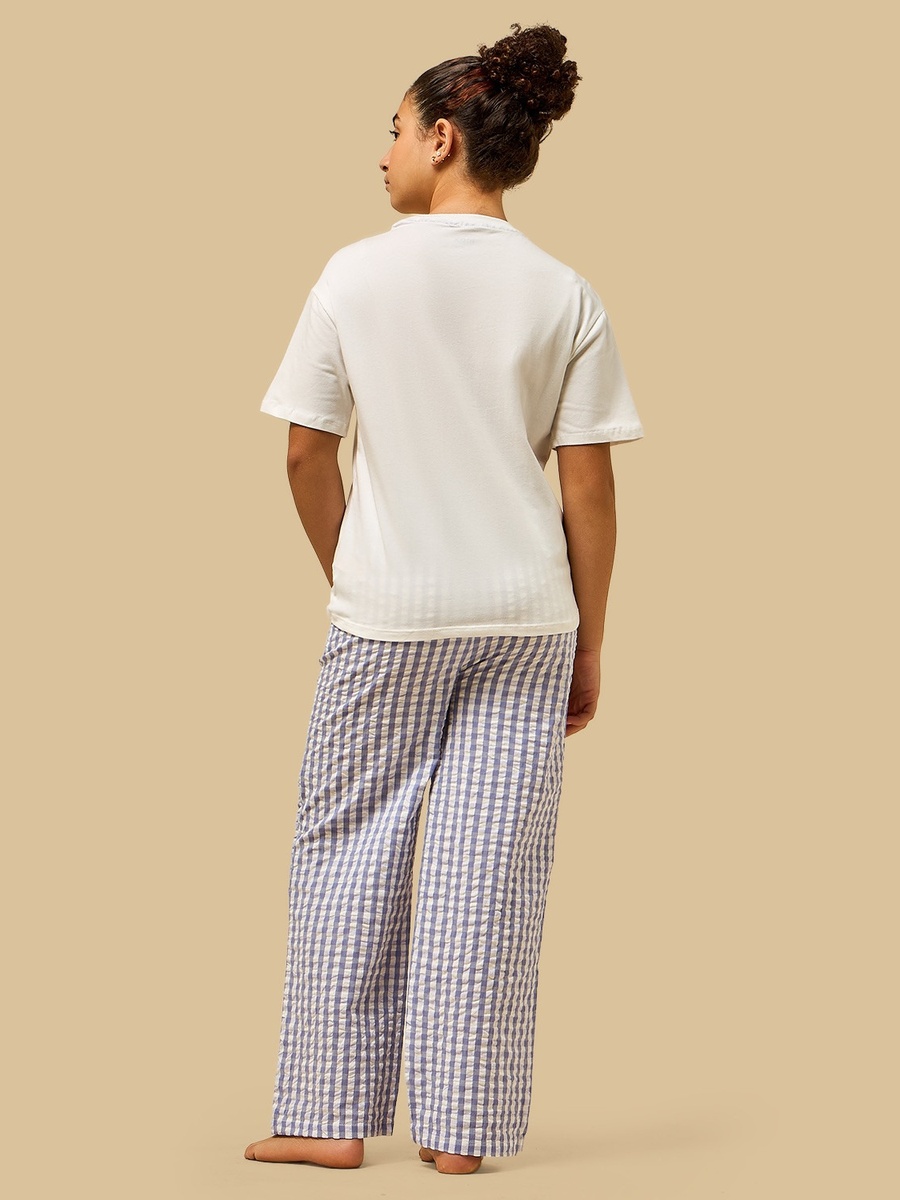 Graphic Print Cotton Pyjama Set