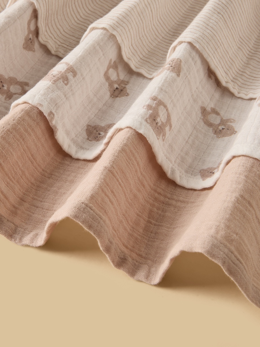 طقم قماش موسلين 3 قطع متنوع