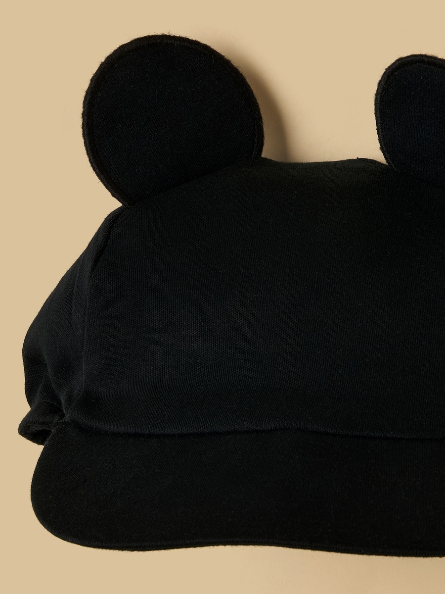 Mickey Mouse and Friends Print Cotton Romper with Cap