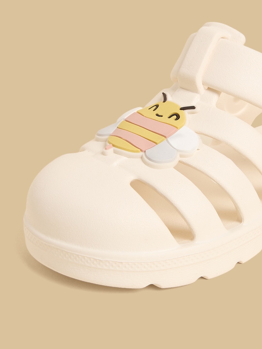 Applique Fisherman Sandals with Hook and Loop Closure