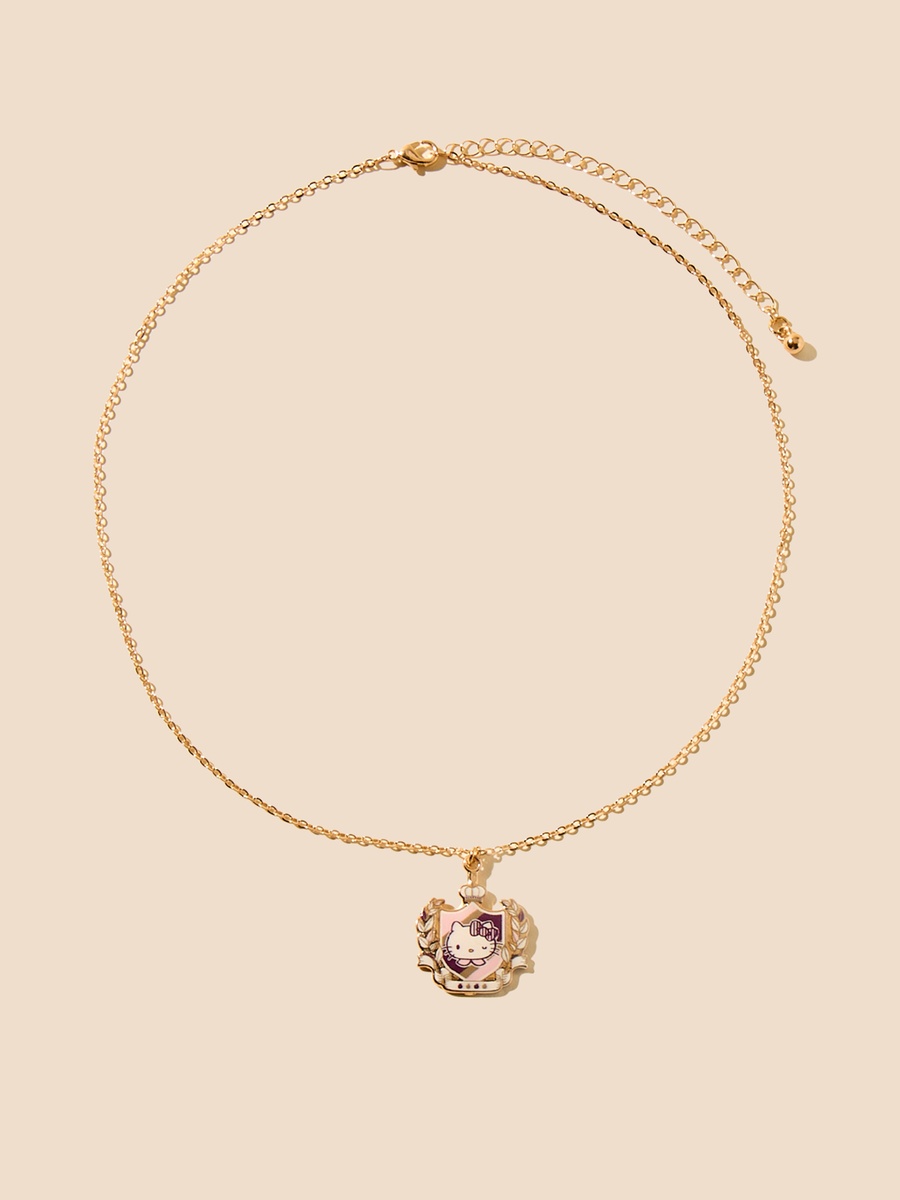 Hello Kitty Pendant Necklace with Bracelet and Earrings