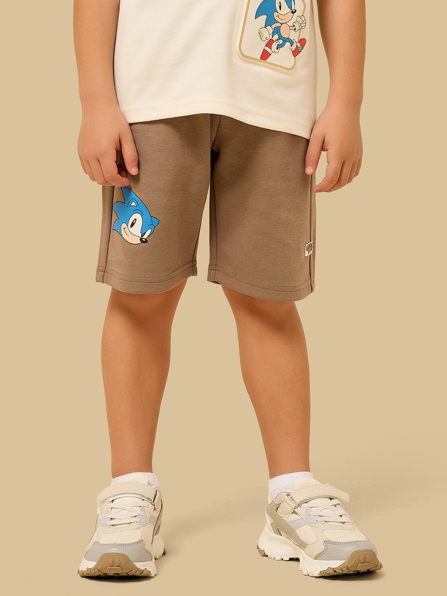 Sonic the Hedgehog Print T-Shirt and Shorts Set