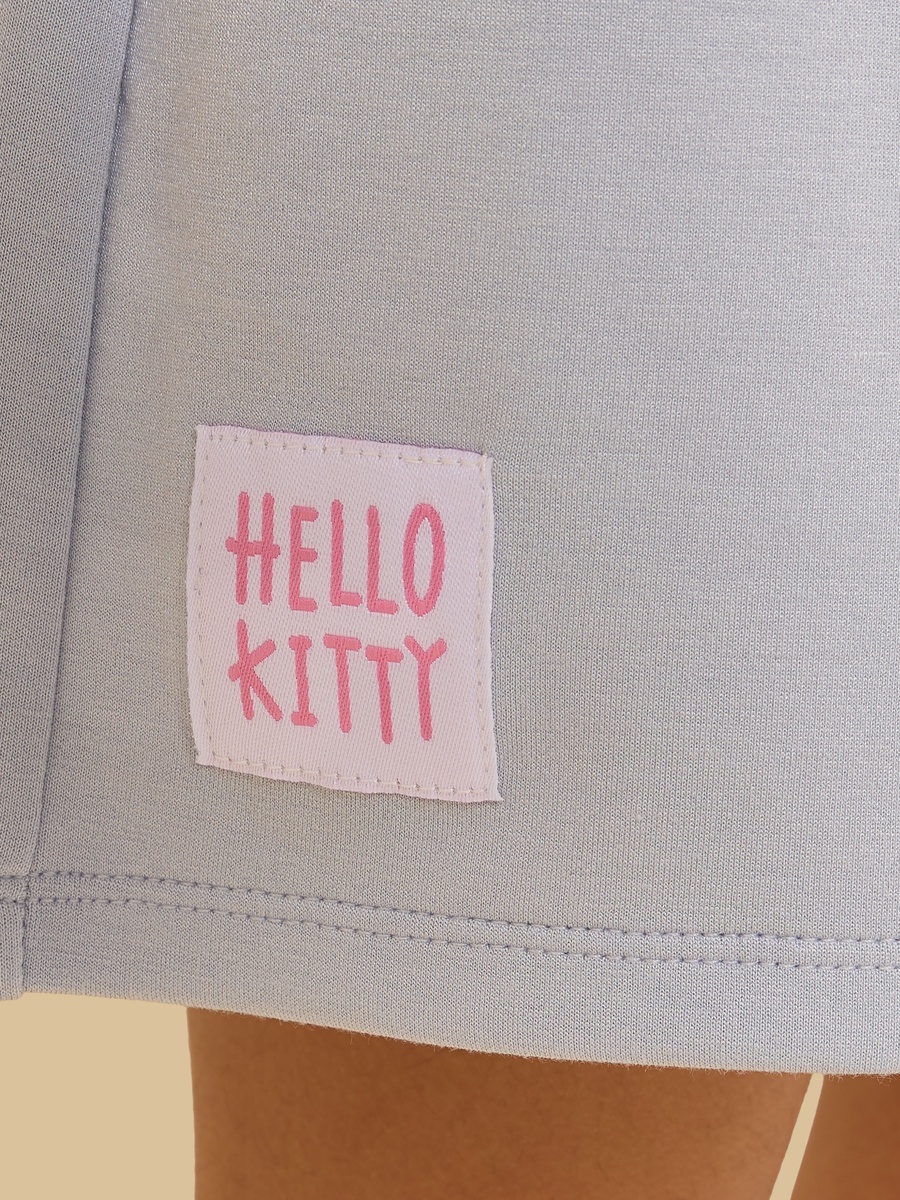 Hello Kitty Print Scuba T-Shirt and Shorts Set
