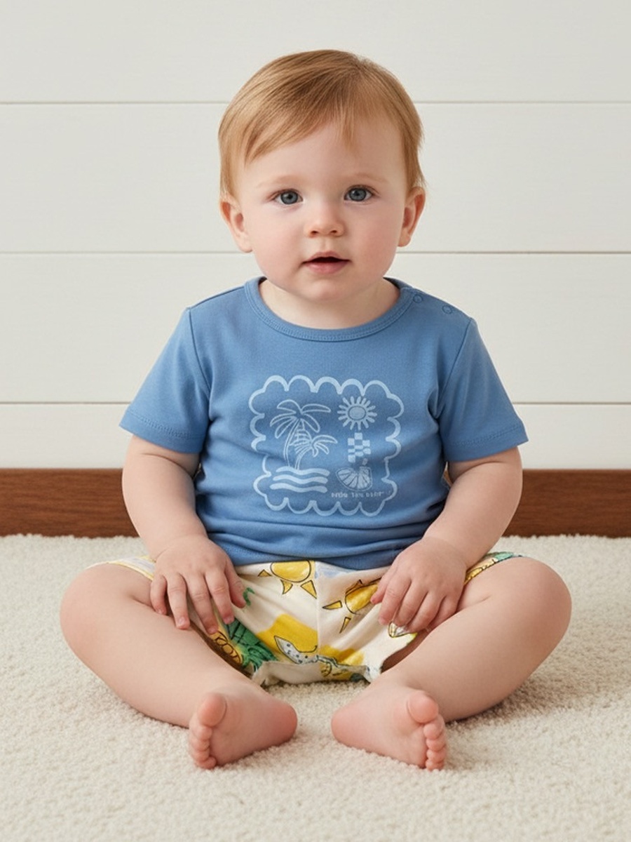 Pack of 2 - Printed Shorts Set