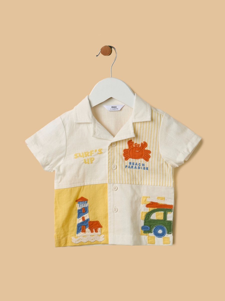 Beach Applique Shirt and Shorts Set