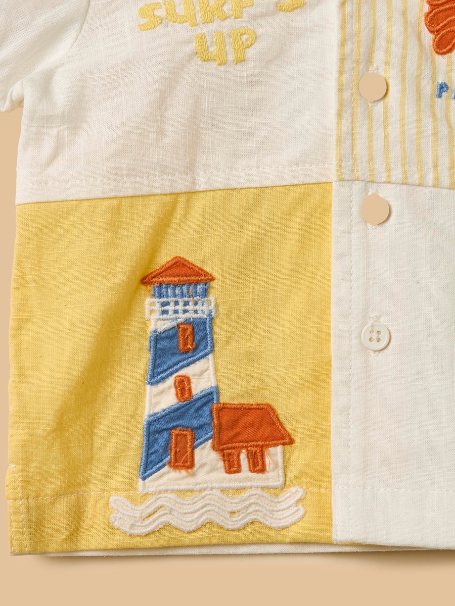 Beach Applique Shirt and Shorts Set