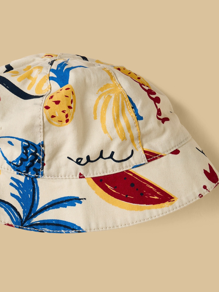 Printed Cotton T-Shirt with Shorts and Cap