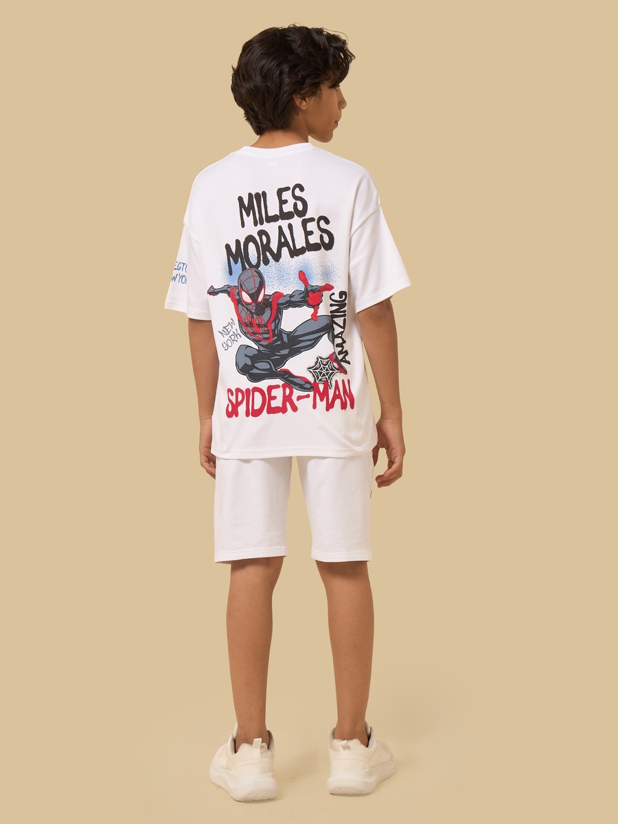 Spider-Man Print T-Shirt and Shorts Set