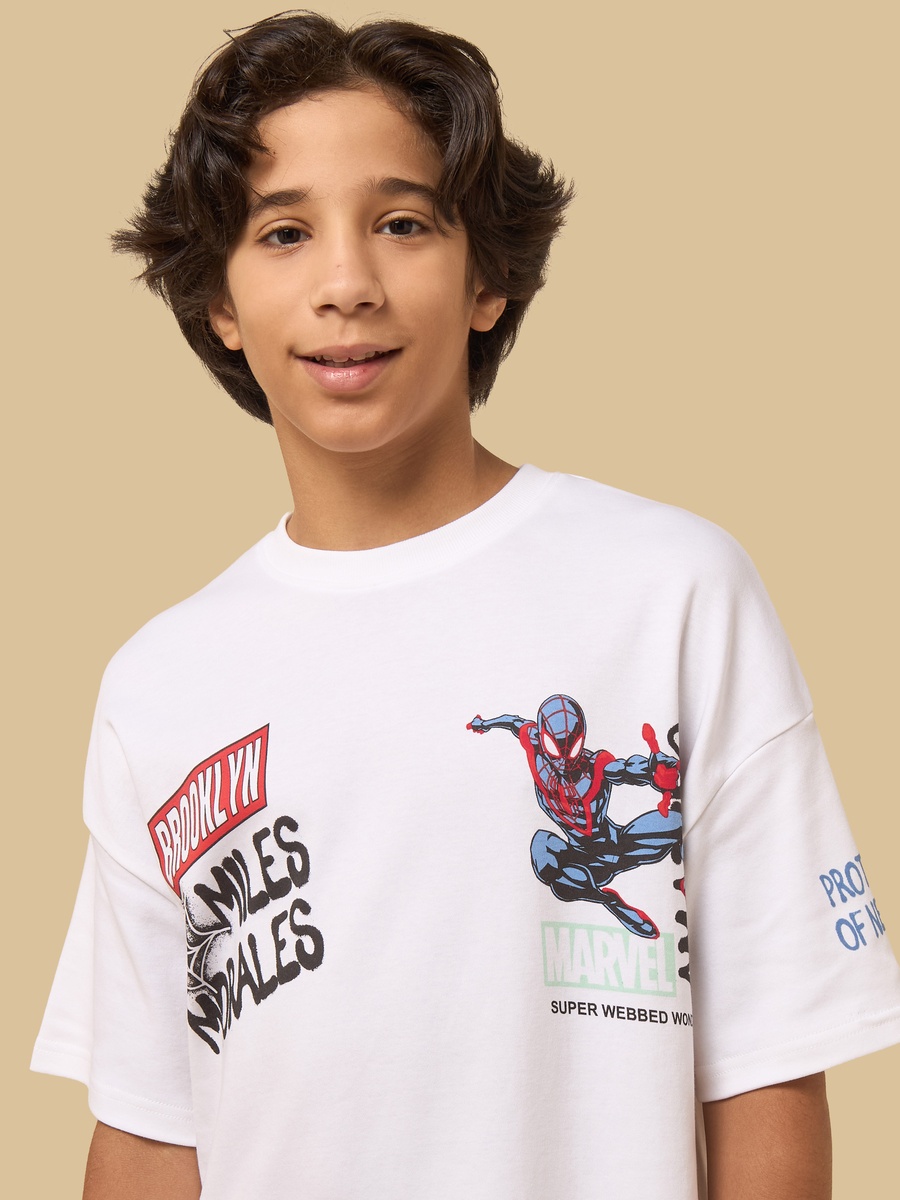 Spider-Man Print T-Shirt and Shorts Set