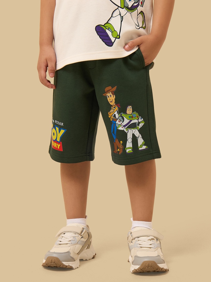 Toy Story Print Cotton T-Shirt and Shorts Set