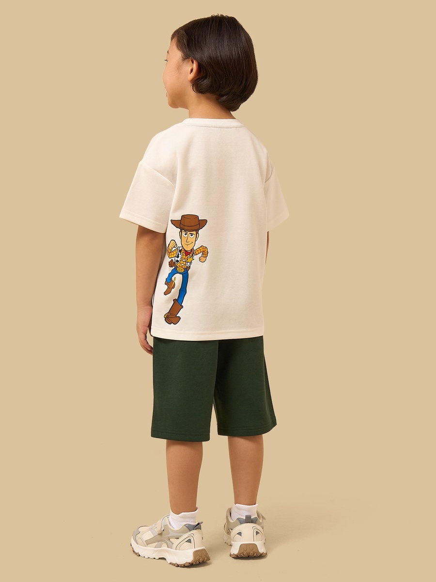 Toy Story Print Cotton T-Shirt and Shorts Set