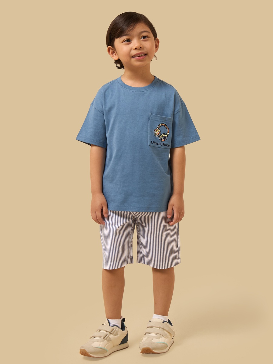 Embroidered T-Shirt and Shorts Set