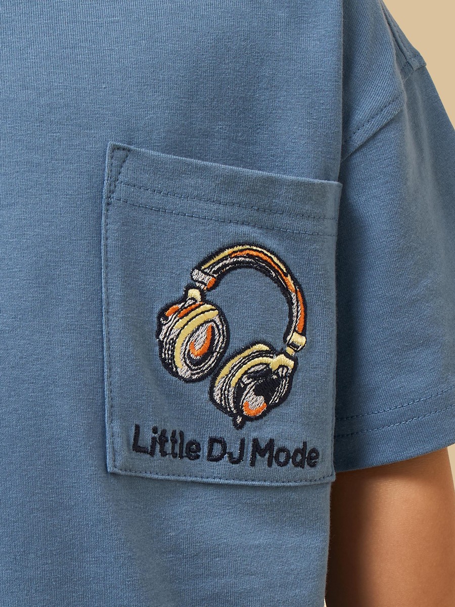 Embroidered T-Shirt and Shorts Set