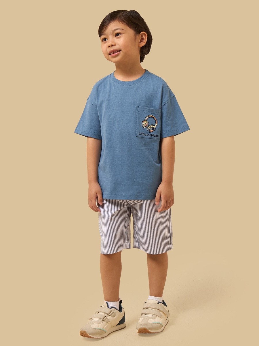 Embroidered T-Shirt and Shorts Set