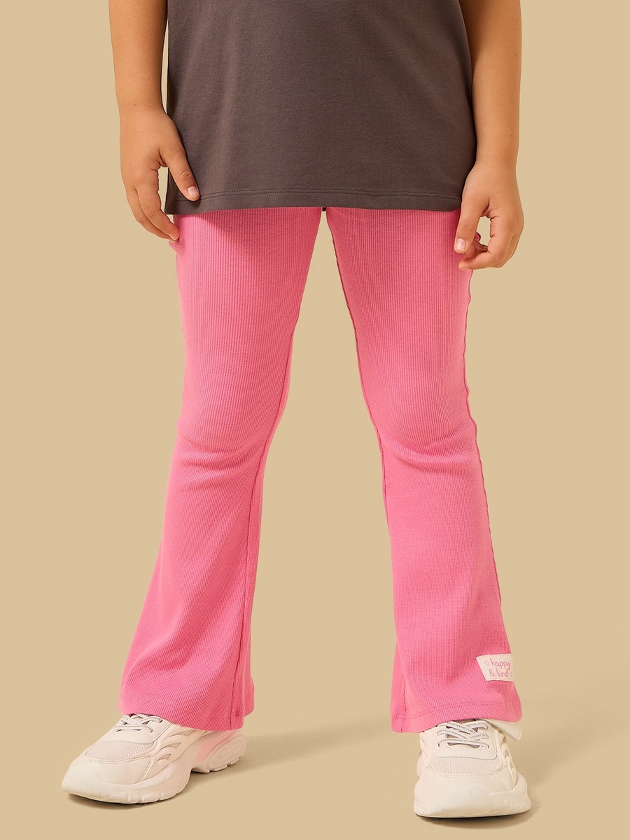 Graphic Print T-Shirt and Flared Pants Set