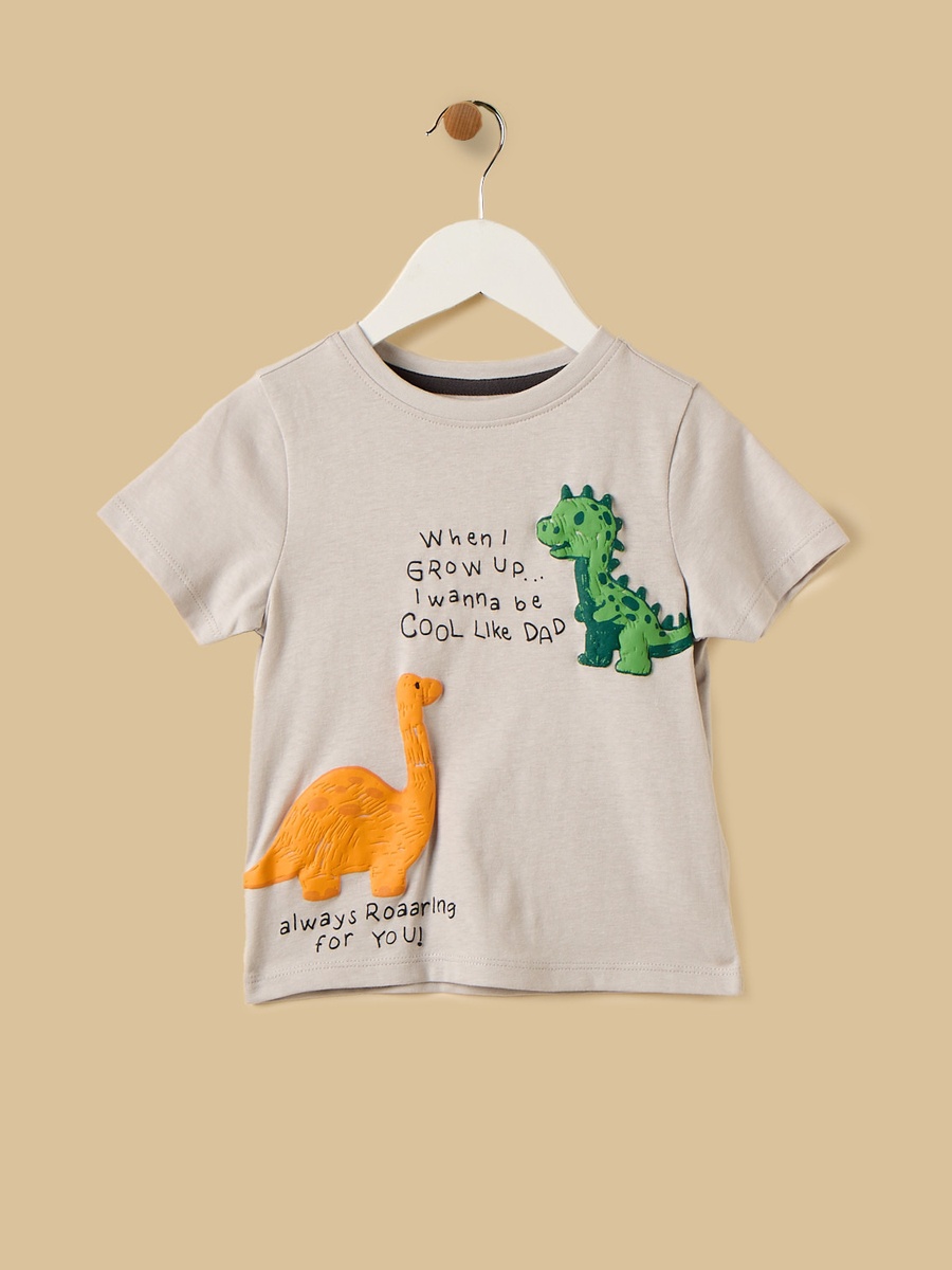 Dinosaur Applique T-Shirt and Shorts Set