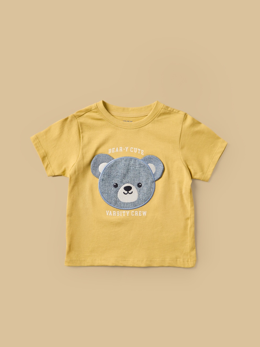 Checked Cotton Shirt with T-Shirt and Denim Shorts Set