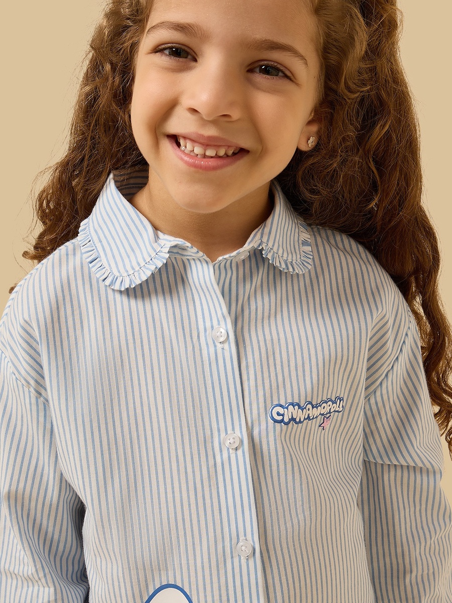 Cinamoroll Print Cotton Shirt