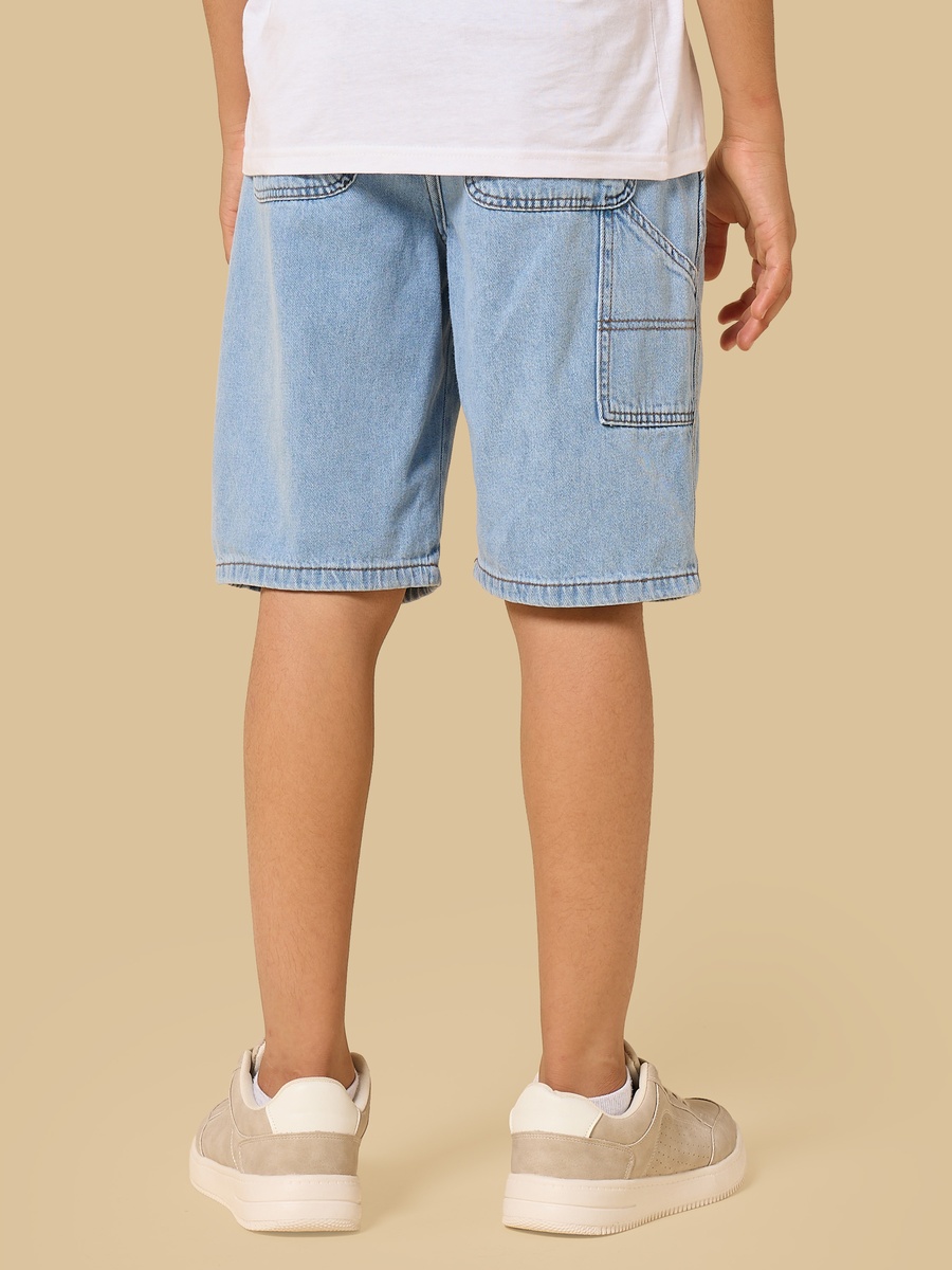 Pull-On Carpenter Denim Shorts