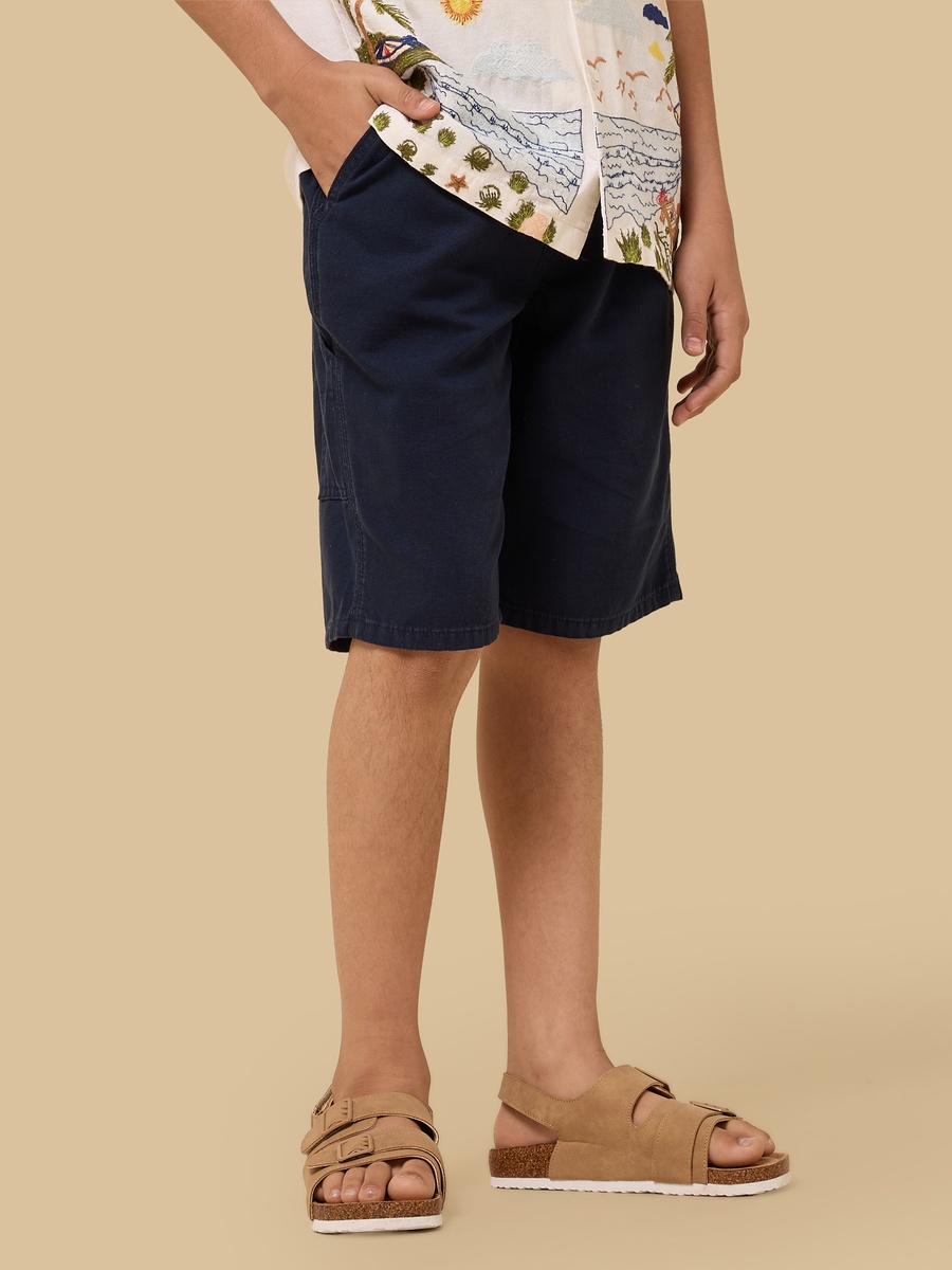 Mid-Rise Pull-On Carpenter Shorts