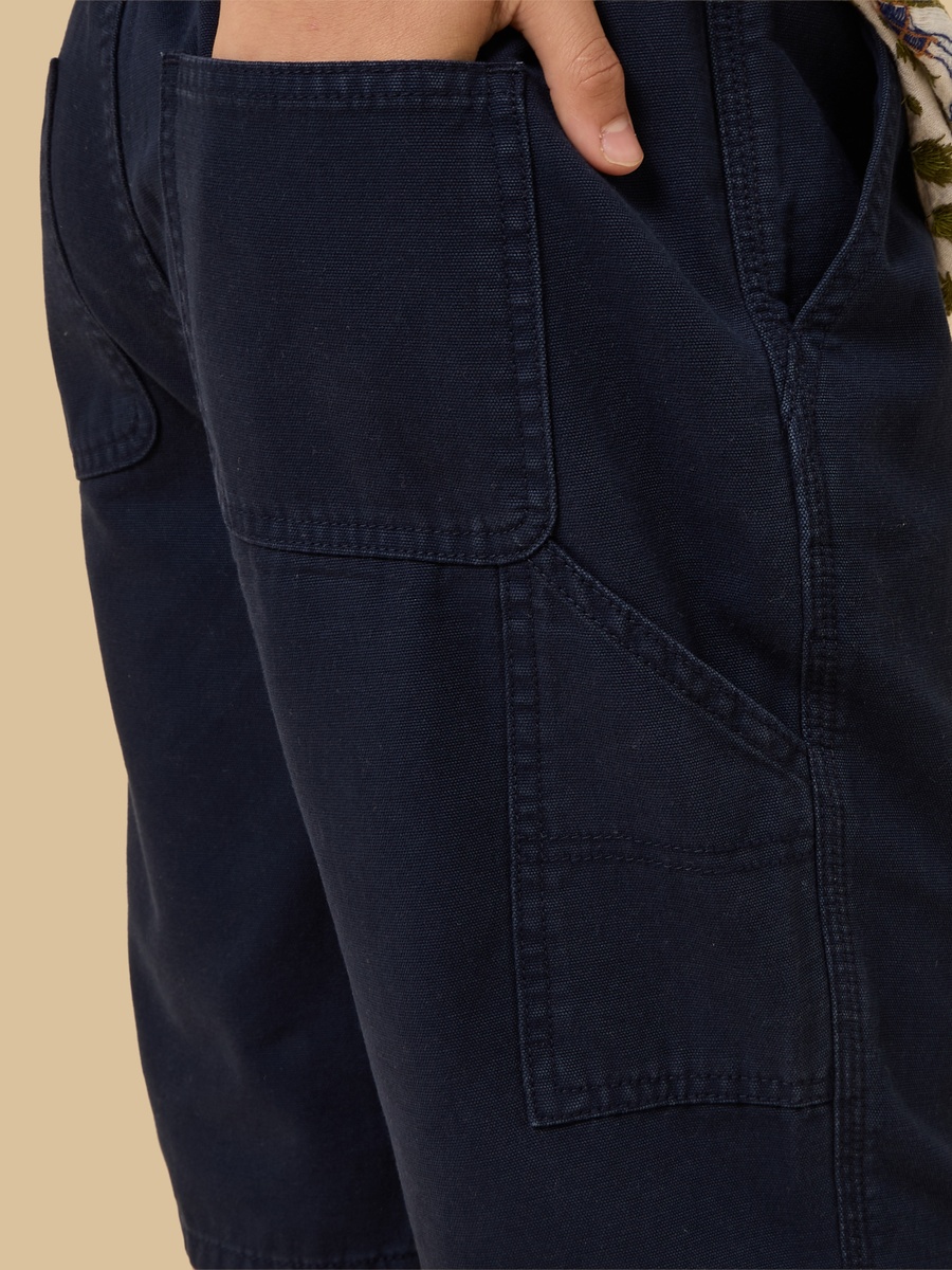 Mid-Rise Pull-On Carpenter Shorts