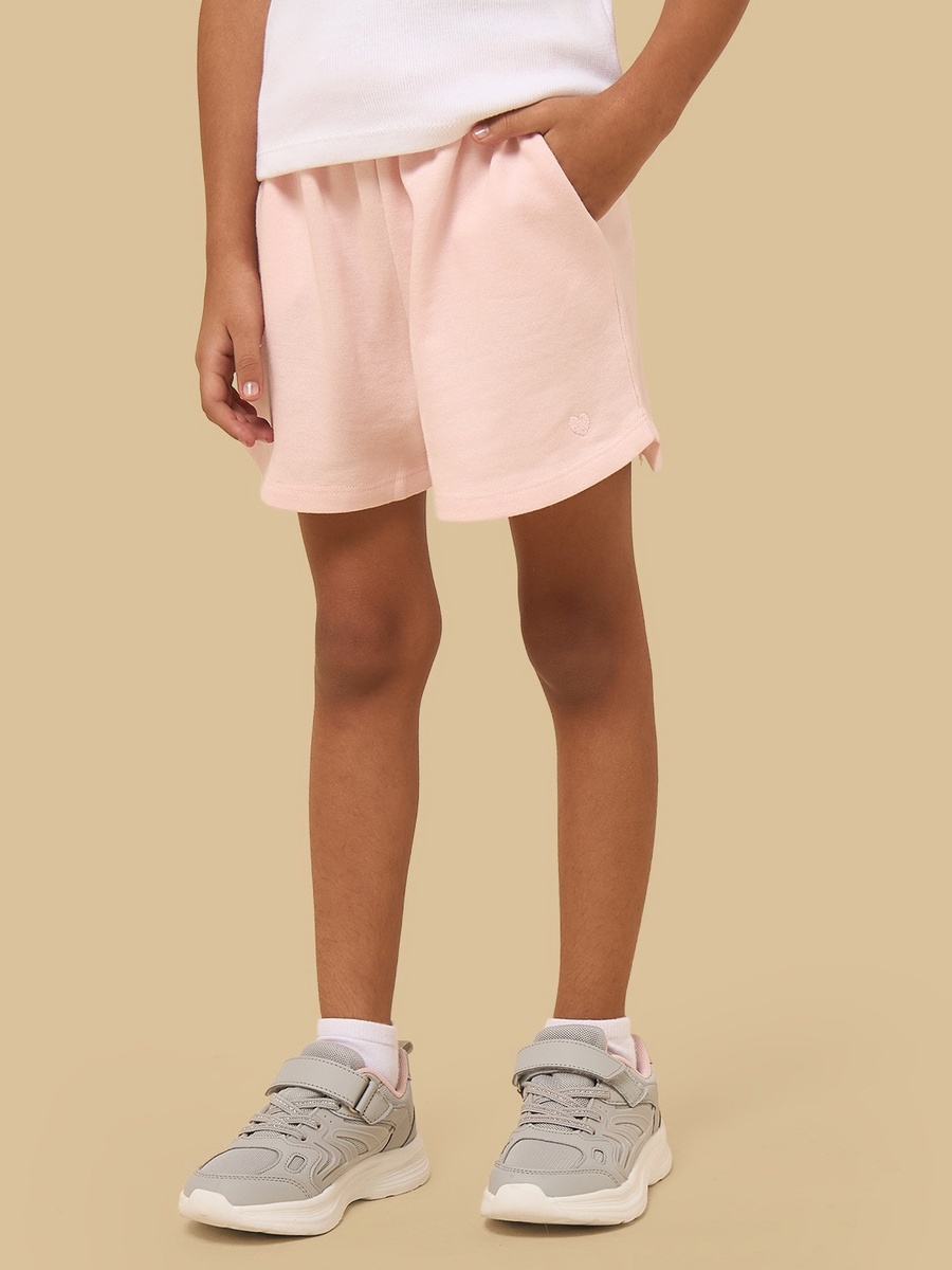Heart Embroidered Shorts