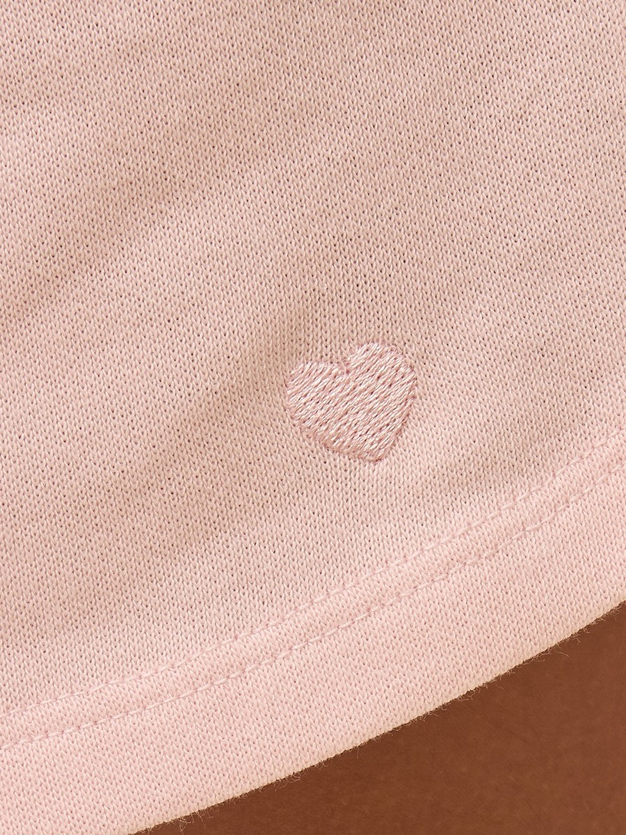 Heart Embroidered Shorts
